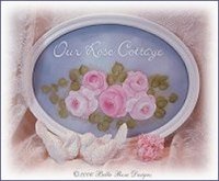 Gorgeous Rose Cottage Sign on Glass-Shabby Chic,Cottage,Decor,Hand Painted,Art,Hand Painted Roses,Victorian,Romantic,Vintage,Pink Roses,